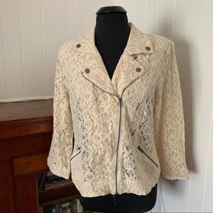 AMERICAN RAG LACE MOTO JACKET